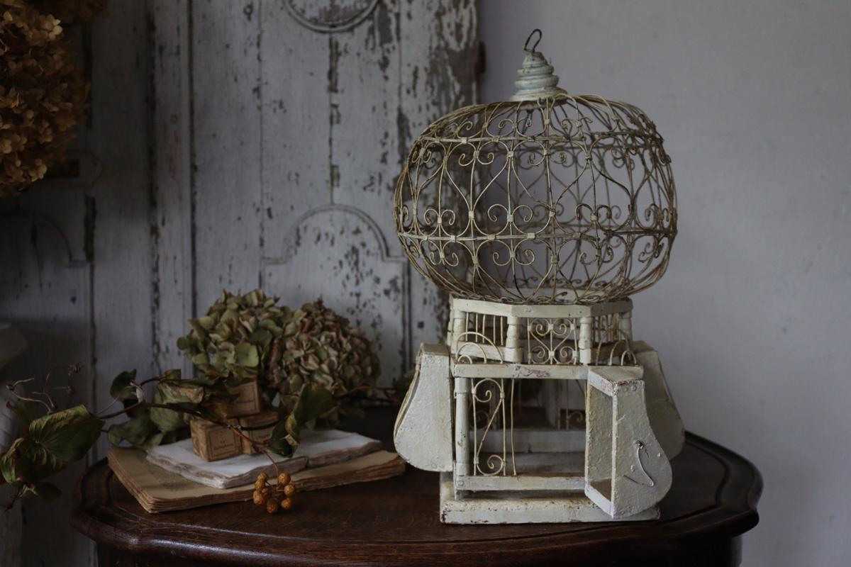 フランス ブロカント 大きい バード ケージ 鳥かご 鳥籠 宮殿 フランス